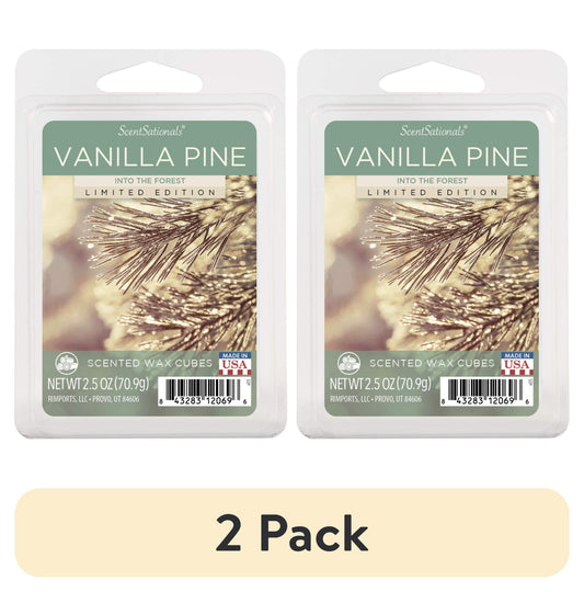(2 Pack) Vanilla Pine Scented Wax Melts, , 2.5 Oz